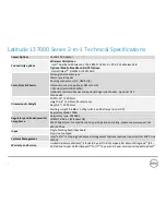 Предварительный просмотр 8 страницы Dell Inspiron 13 7000 Series Technical Manual