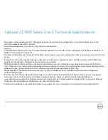 Preview for 9 page of Dell Inspiron 13 7000 Series Technical Manual