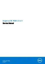 Предварительный просмотр 1 страницы Dell Inspiron 14 7425 2-in-1 Service Manual