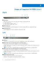 Preview for 6 page of Dell Inspiron 14 7425 2-in-1 Setup And Specifications