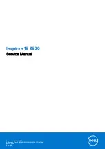 Preview for 1 page of Dell Inspiron 15 3520 Service Manual