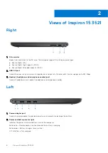 Предварительный просмотр 6 страницы Dell Inspiron 15 3521 Setup And Specifications