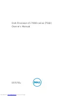 Dell Inspiron 15 7000 Series Owner'S Manual preview