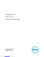 Preview for 1 page of Dell Inspiron 15 Owner'S Manual