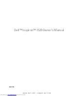 Dell Inspiron 1520 Owner'S Manual preview