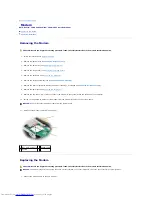 Preview for 52 page of Dell Inspiron 1520 Service Manual