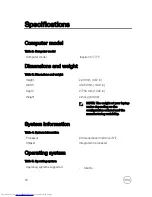 Preview for 18 page of Dell Inspiron 17-7773 Setup And Specifications