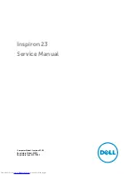 Preview for 1 page of Dell Inspiron 23 Service Manual