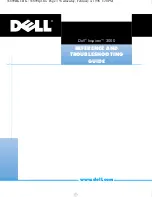 Предварительный просмотр 1 страницы Dell Inspiron 3200 Reference And Troubleshooting Manual