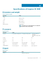 Preview for 11 page of Dell Inspiron 3481 Setup And Specifications