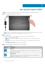 Preview for 4 page of Dell Inspiron 3505 Setup And Specifications