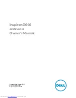 Dell Inspiron 3646 Owner'S Manual preview