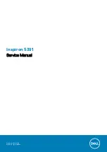 Preview for 1 page of Dell Inspiron 5391 Service Manual