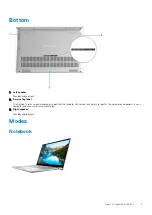 Предварительный просмотр 9 страницы Dell Inspiron 5400 2n1 Setup And Specifications