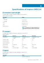 Предварительный просмотр 13 страницы Dell Inspiron 5400 2n1 Setup And Specifications
