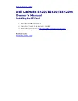 Предварительный просмотр 19 страницы Dell Inspiron 5420 Owner'S Manual