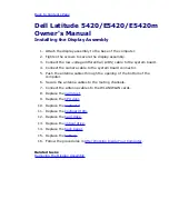 Предварительный просмотр 122 страницы Dell Inspiron 5420 Owner'S Manual