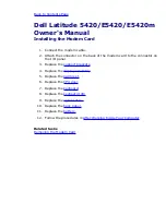 Предварительный просмотр 136 страницы Dell Inspiron 5420 Owner'S Manual