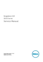 Предварительный просмотр 1 страницы Dell Inspiron 5452 Service Manual