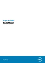 Preview for 1 page of Dell Inspiron 5485 Service Manual