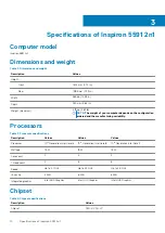 Preview for 10 page of Dell Inspiron 5591 2n1 Setup And Specifications