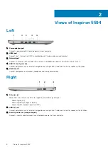 Предварительный просмотр 6 страницы Dell Inspiron 5594 Setup And Specifications