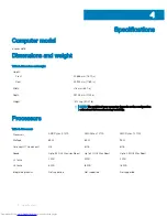 Preview for 14 page of Dell Inspiron 5676 Setup And Specifications