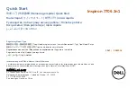 Preview for 1 page of Dell Inspiron 7706 2n1 Quick Start Manual