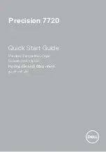 Preview for 1 page of Dell Inspiron 7720 Quick Start Manual