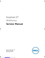 Preview for 1 page of Dell Inspiron 7746 Service Manual