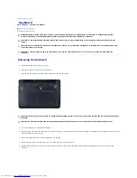 Предварительный просмотр 22 страницы Dell Inspiron Mini 10v Service Manual