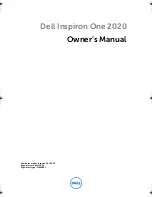 Preview for 1 page of Dell Inspiron One 2020 Owner'S Manual