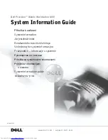 Preview for 1 page of Dell Inspiron PP01X System Information Manual