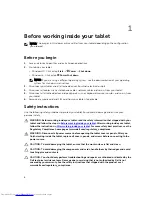 Preview for 8 page of Dell Latitude 12-7275 Owner'S Manual