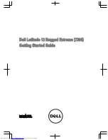 Preview for 1 page of Dell Latitude 12 Rugged Extreme (7204) Getting Started Manual