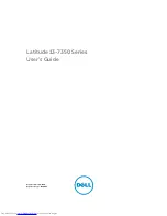 Preview for 1 page of Dell Latitude 13-7350 Series User Manual