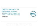 Preview for 1 page of Dell Latitude 13 Education Series Technical Manualbook