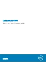 Dell Latitude 5300 Setup And Speci?Cations Manual preview