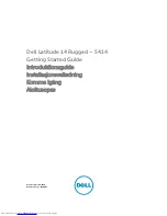 Предварительный просмотр 1 страницы Dell Latitude 5414 Getting Started Manual