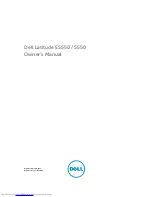 Dell Latitude 5550 Owner'S Manual preview