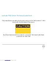 Preview for 3 page of Dell Latitude 7000 Series Technical Manualbook