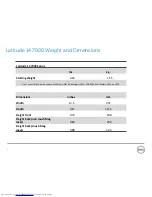 Preview for 8 page of Dell Latitude 7000 Series Technical Manualbook