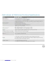 Preview for 9 page of Dell Latitude 7000 Series Technical Manualbook