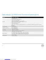 Preview for 10 page of Dell Latitude 7000 Series Technical Manualbook