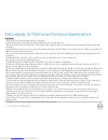 Preview for 13 page of Dell Latitude 7000 Series Technical Manualbook