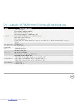 Preview for 15 page of Dell Latitude 7000 Series Technical Manualbook