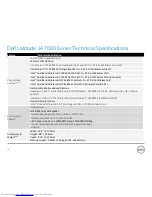 Preview for 16 page of Dell Latitude 7000 Series Technical Manualbook