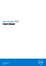 Dell Latitude 7280 Owner'S Manual preview