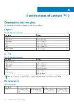 Предварительный просмотр 16 страницы Dell Latitude 7410 Setup And Specifications