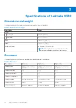 Preview for 14 page of Dell Latitude 9330 Setup And Specifications